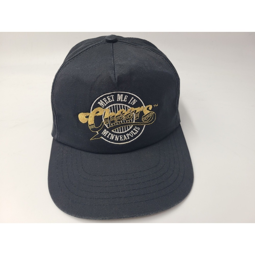 Vintage Cheers Meet Me In Minneapolis Snapback Hat Cap Casual Men Women Black